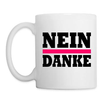 Nein danke - Tasse - Weiß - Links