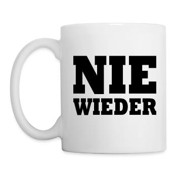 Nie wieder - Tasse - Weiß - Links