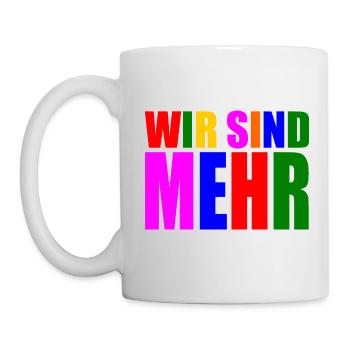 Wir sind mehr - Tasse - Weiß - Links