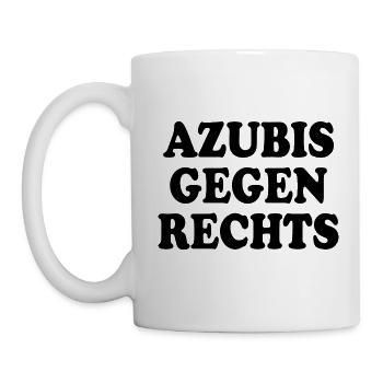 Azubis gegen rechts - Tasse - Weiß - Links