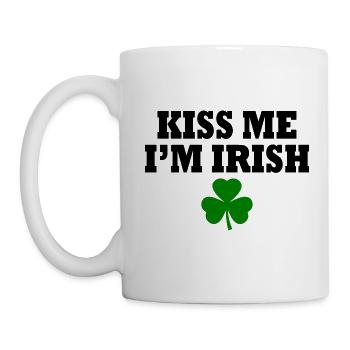 kiss me im irish - Mug - white - Left