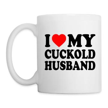 i love my cuckold husband - Tasse - Weiß - Links