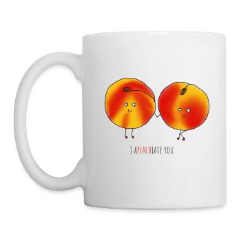 I A-peach-iate you Design - Mug - white - Left