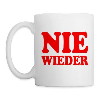 Nie wieder - Tasse - Weiß - Links
