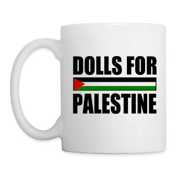 dolls for palestine - Tasse - Weiß - Links