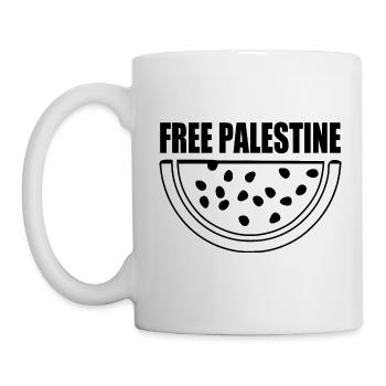 Free palestine - Mug blanc - blanc - Gauche