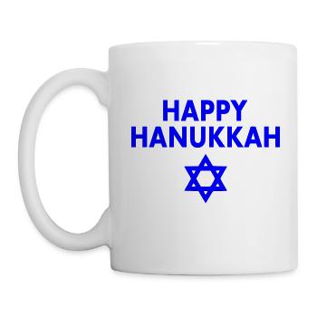 HAPPY HANUKKAH - Tasse - Weiß - Links