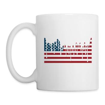 USA FLAG Tee Shirts - Mug blanc - blanc - Gauche