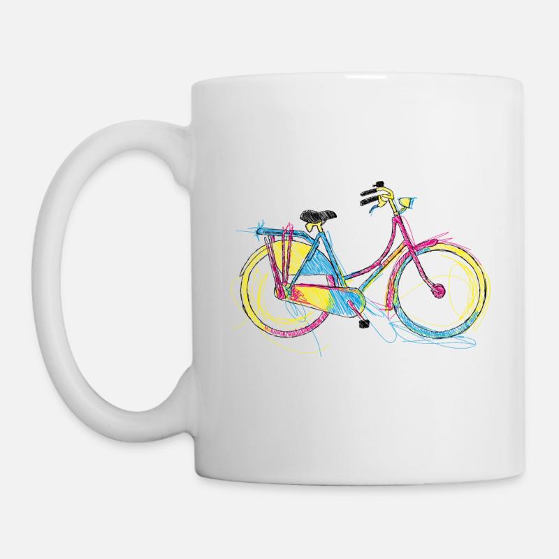 Fahrrad - Tasse - Weiß
