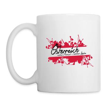 Austria, my homeland, my love! - Mug - white - Left