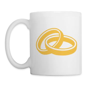 Ringe - Tasse - Weiß - Links