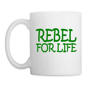 REBEL FOR LIFE - Tasse - Weiß - Links