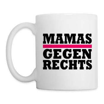 Mamas gegen rechts - Tasse - Weiß - Links