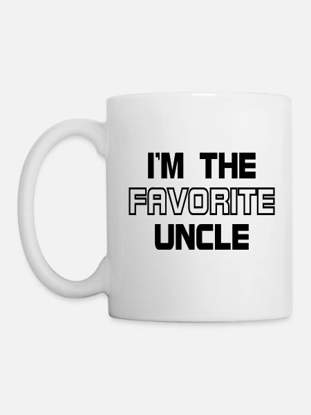 Favorite Uncle Niece Nephew Uncle Gift Idea Fun - Mug - white