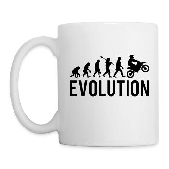Motocross Cadeau Moto Evolution - Mug blanc - blanc - Gauche