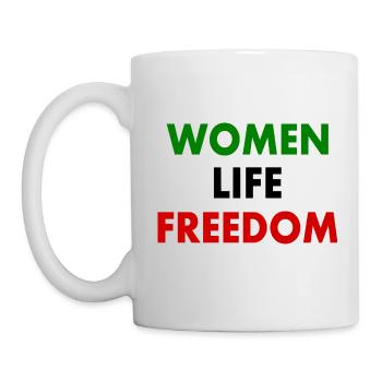 Women life freedom - Tasse - Weiß - Links