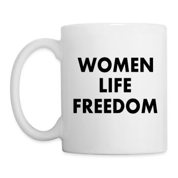 Women life freedom - Mug blanc - blanc - Gauche
