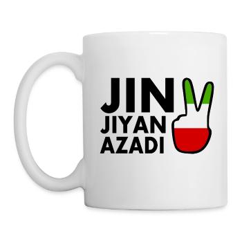jin jiyan azadi - Mug blanc - blanc - Gauche
