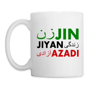 Jin jiyan azadi زن زندگی آزادی - Mug blanc - blanc - Gauche