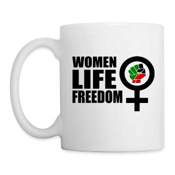 Women life freedom - Tasse - Weiß - Links