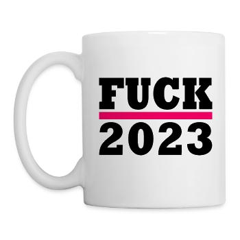 Fuck 2023 - Mug blanc - blanc - Gauche