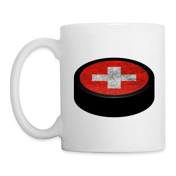 Équipe Suisse Hockey Puck - Mug blanc - blanc - Gauche