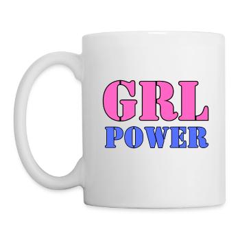 Le pouvoir des filles - Mug blanc - blanc - Gauche