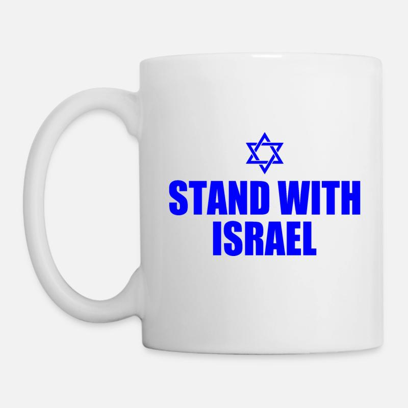 We stand with israel - Tasse - Weiß