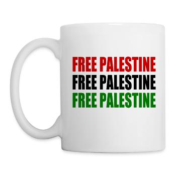 Free palestine - Mug - white - Left