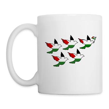 Free palestine - Mug blanc - blanc - Gauche