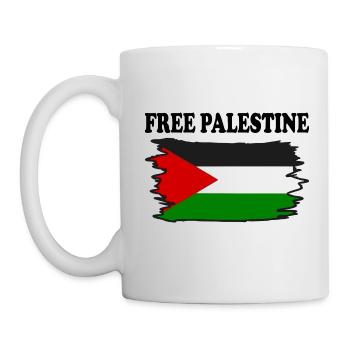 Free palestine - Mug blanc - blanc - Gauche