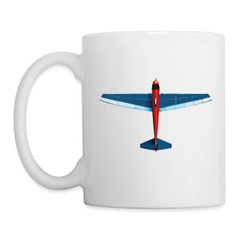 BleuPlaneur rouge - Mug blanc - blanc - Gauche
