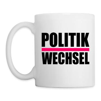 politikwechsel - Tasse - Weiß - Links