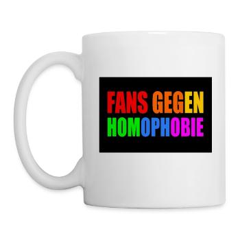 fans gegen homophobie - Tasse - Weiß - Links