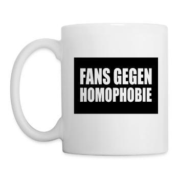 fans gegen homophobie - Tasse - Weiß - Links