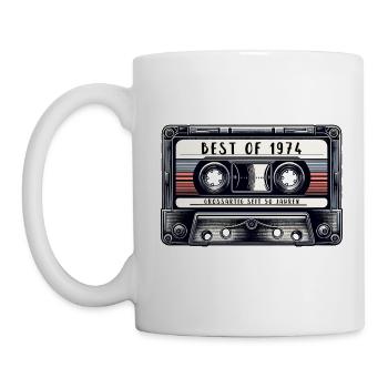 Best of 1974 - 50. Geburtstag Geschenk - Tasse - Weiß - Links