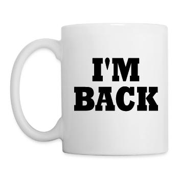 I'm back - Mug blanc - blanc - Gauche