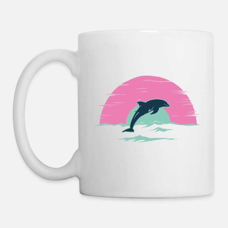 Delfin - Tasse - Weiß