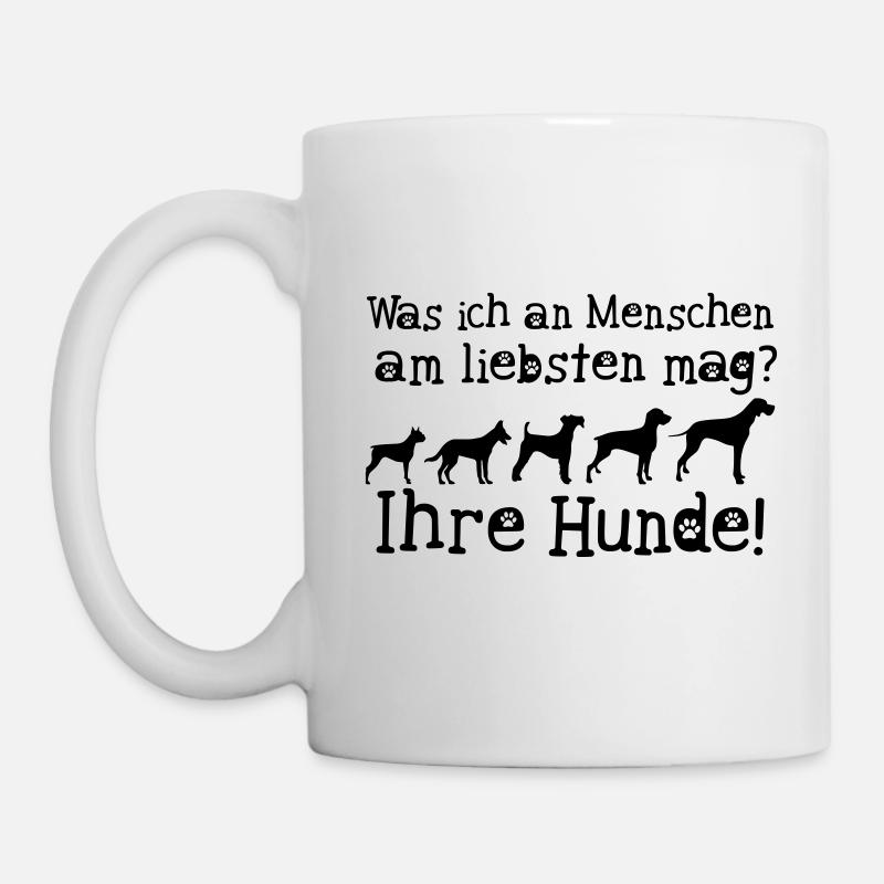 Ce que j'aime le plus chez les gens? - Mug blanc - blanc