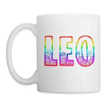 leo rs rainbow - Mug blanc - blanc - Gauche