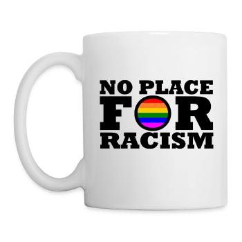 No place for racism - Mug - white - Left