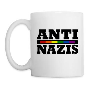 ANTI NAZIS - Tasse - Weiß - Links
