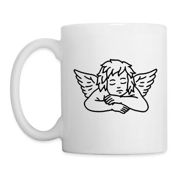 Ange triste - Mug blanc - blanc - Gauche