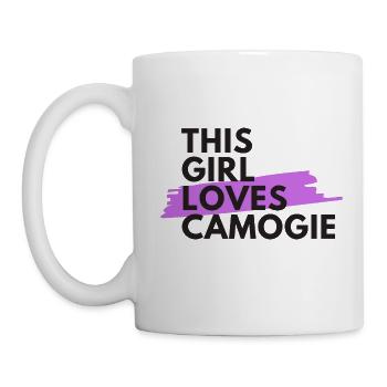 Cette fille aime camogie - Mug blanc - blanc - Gauche