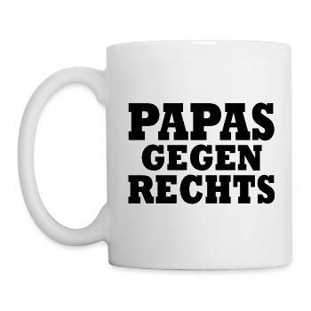 Papas gegen rechts - Tasse - Weiß - Links