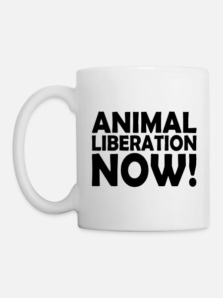 Animal liberation now - Tasse - Weiß