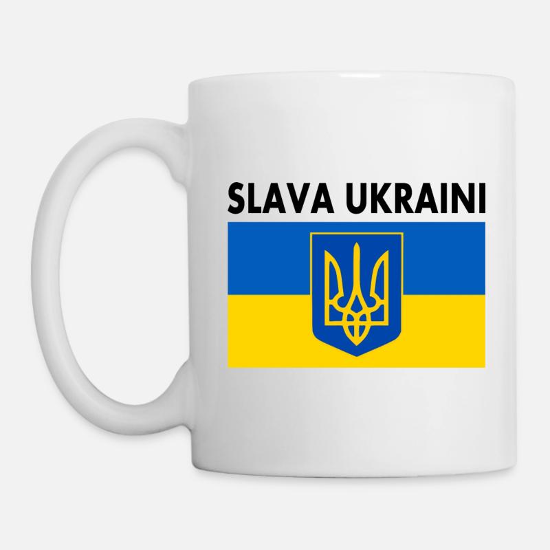 Slava ukraini - Mug blanc - blanc