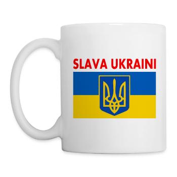 Slava ukraini - Mug - white - Left