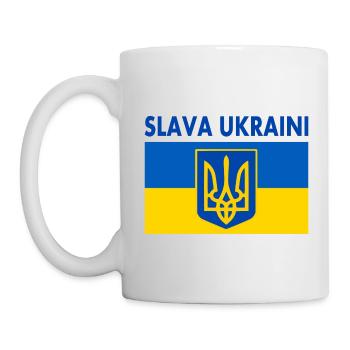 Slava ukraini - Mug - white - Left