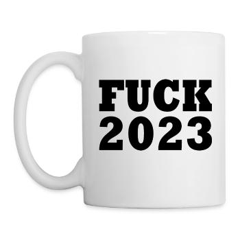 Fuck 2023 - Mug blanc - blanc - Gauche